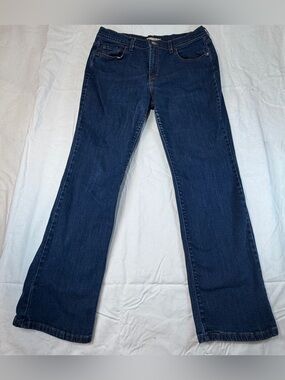 Levi's Dark Blue Flared Jeans 505 vintage jeans 14 SHORT